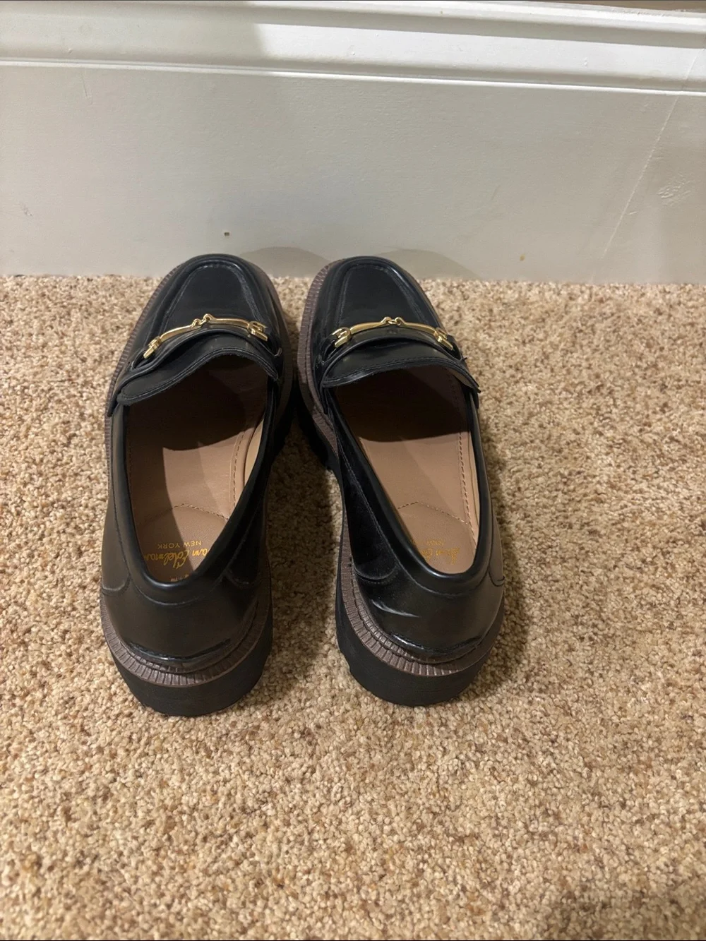 Black Leather Women’s Bit Loafers - Classic Dress Loafers